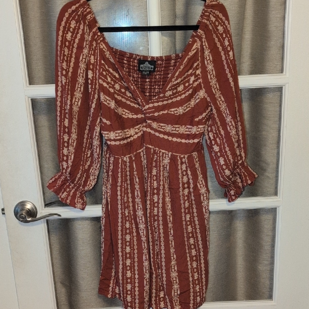Angie Cut Out Knot Front Dress
